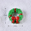 5pcs Christmas Decoration Accessories Micro Landscape Christmas Gift Resin Small Ornament, Style: Flower Ring No.11