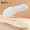 5pairs  Highly Elastic Boost Particles Warm Insoles Plush Insoles, Size: 43(Beige)