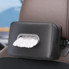 Car Seat Armrest Tissue Box Sun Visor Seat Back Hanging Paper Bag(Brown)