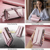 For Samsung Galaxy S25 5G CaseMe C36 Card Slots Zipper Wallet RFID Anti-theft Leather Phone Case(Pink)