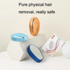 Nano Glass Manual Grinding Wool Implement Painless Without Skin Damage Washable Hair Removal Instrument(Bright Gold)