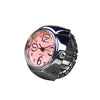 Creative Fashion Alloy Silver Shell Disc Watch Ring(Purple)