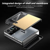 For Samsung Galaxy Z Flip3 Gold Medal Rotating Folding Series Ring Holder Phone Case(Gold)
