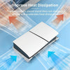 For PS5 Slim STARTRC GAMES Base Horizontal Placement Bracket Game Console Horizontal Fixed Cooling Base(White Upgraded Digital/Disc Universal)