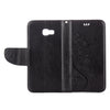 For Galaxy A5 (2017) / A520 Butterflies Love Flowers Embossing Horizontal Flip Leather Case with Holder & Card Slots & Wallet & Lanyard(Black)
