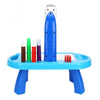 Intelligent Children Projector Early Education Learning Drawing Board Game Puzzle Painting Toy Set(Painting Table - Blue)