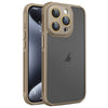 For iPhone 15 Pro Hardware Side Cooling Skin Feel Frosted Phone Case with Lens Film(Gold)