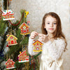 6pcs /Set Gingerbread Man Christmas Decorations Pendants PVC Hanging Christmas Tree Ornaments Scene Arrangement Props