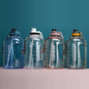 2.2L Large-Capacity Water Cup Sports And Fitness Straw Large Water Bottle Heat-resistant Plastic Barrel(Transparent)