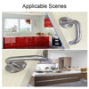 Stainless Steel Round Tube Fire Door Handle Passage Door Lever