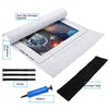 Solid Felt Jigsaw Puzzle Organizer Mat, Specification: 26 x 46 inch(Black-No Printed-Single)