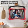For Samsung Galaxy Tab S9 Boxing Series Kickstand EVA Shockproof Tablet Case with Shoulder Strap(Red Black)