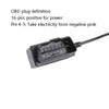 H508 OBD Car Charger Driving Recorder Power Cord 12/24V To 5V With Switch Low Pressure Protection Line, Specification: Mini Left Elbow