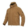 Fleece Warm Men Thermal Breathable Hooded Coat, Size:S (Gray)