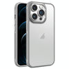 For iPhone 12 Pro Max Hardware Side Cooling Skin Feel Frosted Metal Lens Frame Phone Case(Grey)