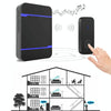 Wireless Doorbell Kit, 2 Transmitters, 300m Range, IP55 Waterproof, US Plug (Black)