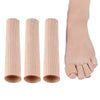 3pcs Toes Fingers Cushion Tube Sleeve Cuttable Silicone Gel Toe Pad For Corns Remover, Size: Large 2.5cm