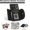 For Samsung Galaxy S25 Ultra 5G Ring Holder Card Bag Skin Feel Phone Case(Black)