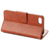 For  iPhone 8 & 7  Pressed Flowers Horizontal Flip Leather Case with Holder & Card Slots & Wallet(Brown)