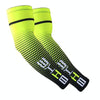1 Pair Cool Men Cycling Running Bicycle UV Sun Protection Cuff Cover Protective Arm Sleeve Bike Sport Arm Warmers Sleeves, Size:L (Green)