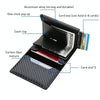 C1804H1 RFID Carbon Fiber Wallet For Men(Coffee)