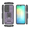 For Samsung Galaxy A26 5G Sliding Camshield TPU + PC Shockproof Phone Case with Holder(Purple)