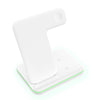 Z5A QI Vertical Magnetic Wireless Charger for Mobile Phones & Apple Watches & AirPods / Samsung Galaxy Buds / Huawei Free Buds, with Touch Ring Light (White)