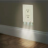 0.5W 110V Night Angel Square Plug Socket Sensor Night Light, White Light Mini Human Body Motion Induction Night Light