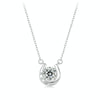 S925 Sterling Silver Sparkling Horseshoe Moissanite Pendant Necklace(MSN028)