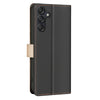 For Samsung Galaxy M16 5G / F16 5G Color Matching RFID Anti-theft Leather Phone Case(Black)