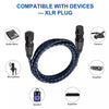 KN006 15m Male To Female Canon Line Audio Cable Microphone Power Amplifier XLR Cable(Black)