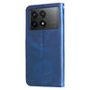 For Xiaomi Redmi K70 / K70 Pro Fashion Calf Texture Zipper Leather Phone Case(Blue)
