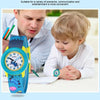 JNEW A369-86336 Children Cartoon Waterproof Time Cognitive Ribbon Watch(Summer Beach)