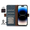 For Asus Zenfone 10 / Zenfone 9 Ostrich Pattern Genuine Leather RFID Phone Case(Blue)