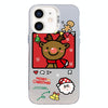For iPhone 12 Christmas Series PC Full Coverage Pattern Phone Case(CW054 White)