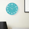 MOVEBEST 12 Inch Living Room Wall Clock Home Plastic Watch, Style: G2001 White Surface Black Frame