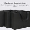 Black Shopping Kraft Paper Bag Handbag, Size:S