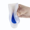 Silicone Heel Insole Is Comfortable Soft And Shock-Absorbing To Protect The Heel Insole, Size: L(Blue White)