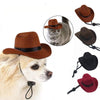 Adjustable Pet Cowboy Hat, Wine Red, S (Dog/Cat Costume)