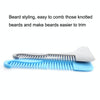 5PCS Beard -Shaped Template Comb Beard Shaped Comb Color Random Delivery, Style: L Shape