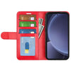 For Samsung Galaxy S25+ 5G R64 Texture Horizontal Flip Leather Phone Case(Red)