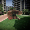 Soft Rubber Hand Puppet Simulation Animal Dinosaur Model Children Funny Toys, Style:Carnotaurus
