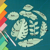 Paper-cut Leaf Ornaments Photography Props(Light Pink)