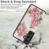For Samsung Galaxy S24 FE 5G Printed Double Buckle RFID Anti-theft Phone Case(Rose)