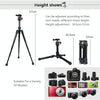 PULUZ  Pocket Mini Microspur Photos Magnesium Alloy Tripod Mount with 360 Degree Ball Head  for DSLR &  Digital Camera, Adjustable Height: 24.5-57cm, Load Max: 3kg