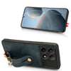 For Xiaomi Redmi K70/K70 Pro Wristband Leather Back Phone Case(Blue)