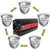 Gurxun 8000W High Power Household Car Sine Wave Inverter, Specification: 12V To 220V