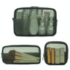 Travel Waterproof Toiletry Bag Portable Transparent Handheld Cosmetic Bag, Style: Small Olive Green