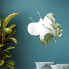Acrylic Butterfly Stereo Wall Stickers Bedroom Living Room Background Wall Decoration Soft Mirror(Silver)