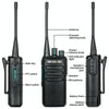 1 Pair RETEVIS RB29 FRS Free-license Two Way Radio Walkie Talkie(Black)